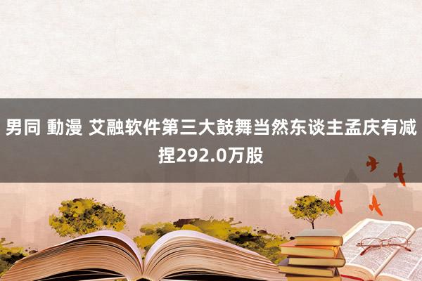 男同 動漫 艾融软件第三大鼓舞当然东谈主孟庆有减捏292.0万股