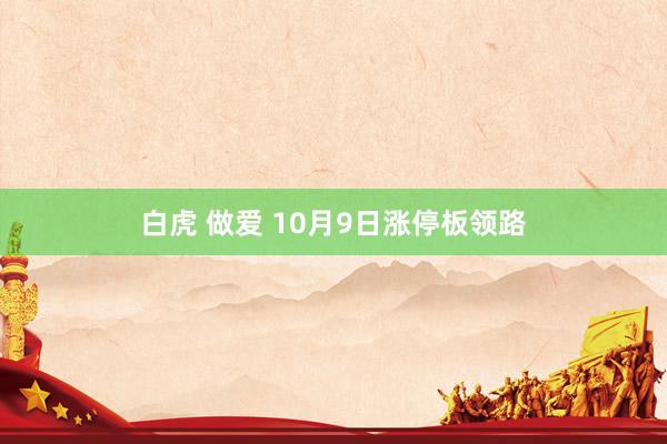 白虎 做爱 10月9日涨停板领路