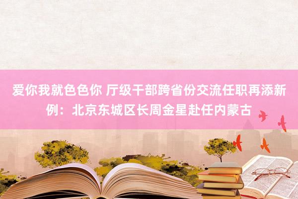 爱你我就色色你 厅级干部跨省份交流任职再添新例：北京东城区长周金星赴任内蒙古