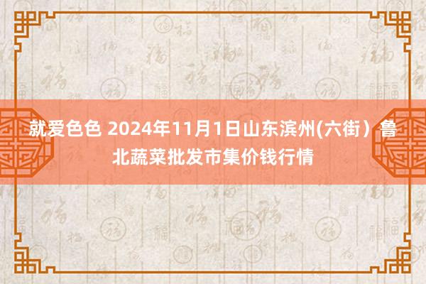 就爱色色 2024年11月1日山东滨州(六街）鲁北蔬菜批发市集价钱行情