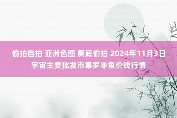 偷拍自拍 亚洲色图 厕底偷拍 2024年11月3日宇宙主要批发市集罗非鱼价钱行情