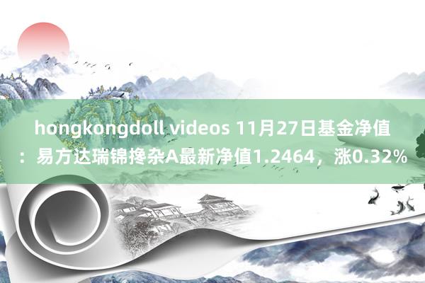 hongkongdoll videos 11月27日基金净值：易方达瑞锦搀杂A最新净值1.2464，涨0.32%