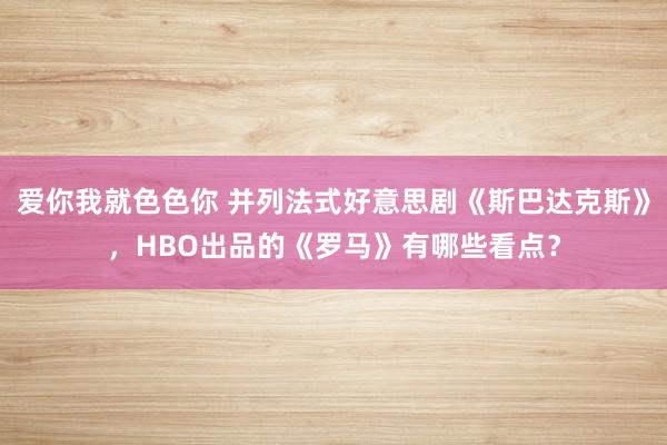 爱你我就色色你 并列法式好意思剧《斯巴达克斯》，HBO出品的《罗马》有哪些看点？