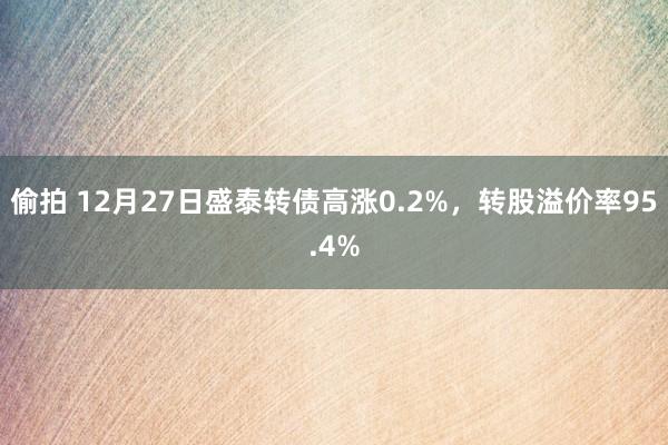 偷拍 12月27日盛泰转债高涨0.2%，转股溢价率95.4%