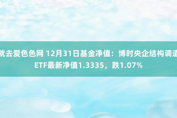 就去爱色色网 12月31日基金净值：博时央企结构调遣ETF最新净值1.3335，跌1.07%