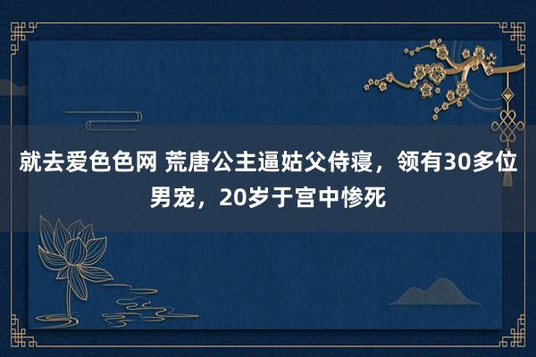 就去爱色色网 荒唐公主逼姑父侍寝，领有30多位男宠，20岁于宫中惨死