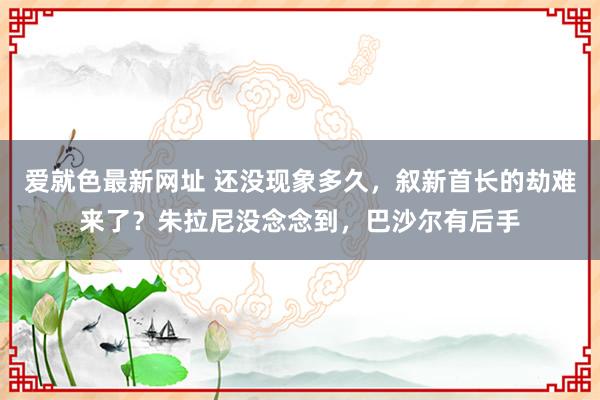 爱就色最新网址 还没现象多久，叙新首长的劫难来了？朱拉尼没念念到，巴沙尔有后手