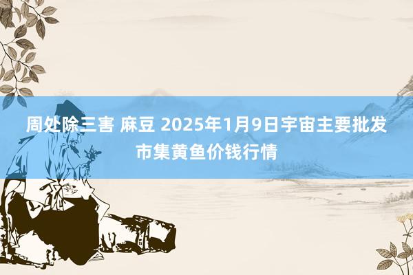 周处除三害 麻豆 2025年1月9日宇宙主要批发市集黄鱼价钱行情